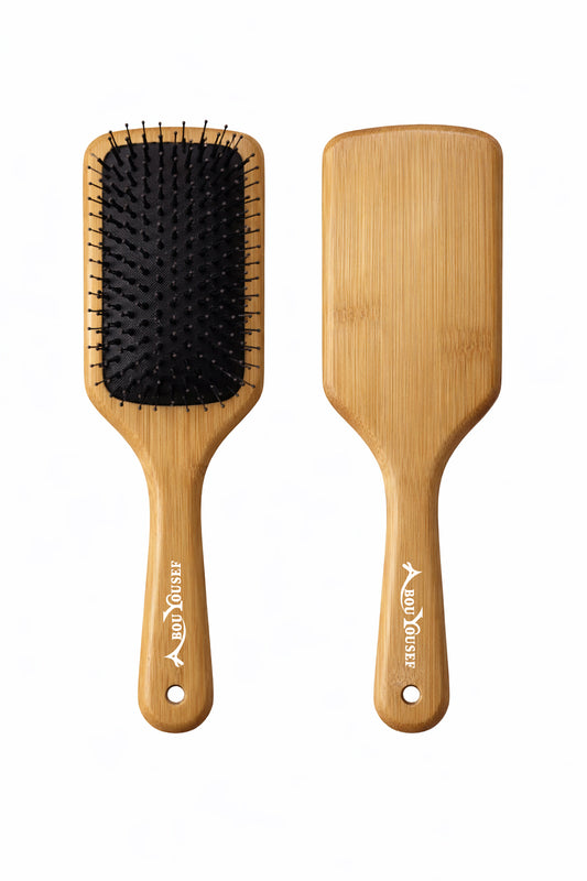 Bamboo paddle hairbrush